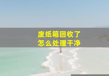 废纸箱回收了怎么处理干净