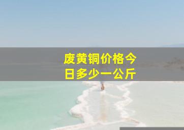 废黄铜价格今日多少一公斤