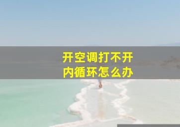 开空调打不开内循环怎么办