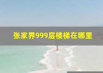 张家界999层楼梯在哪里