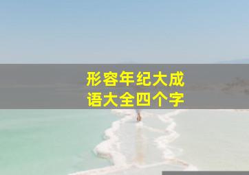 形容年纪大成语大全四个字