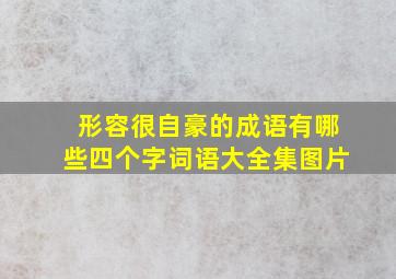 形容很自豪的成语有哪些四个字词语大全集图片