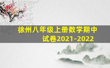 徐州八年级上册数学期中试卷2021-2022