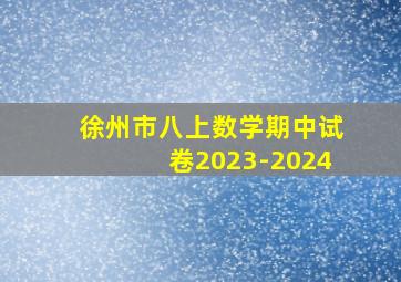 徐州市八上数学期中试卷2023-2024