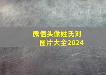 微信头像姓氏刘图片大全2024