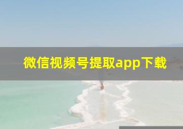 微信视频号提取app下载