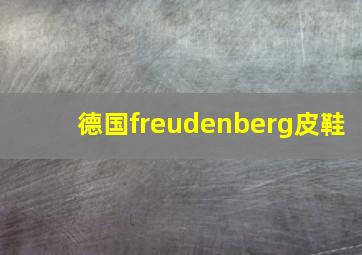 德国freudenberg皮鞋