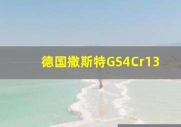 德国撒斯特GS4Cr13