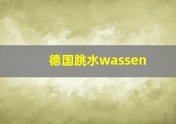 德国跳水wassen