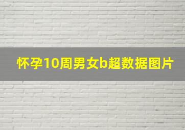 怀孕10周男女b超数据图片