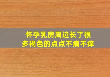 怀孕乳房周边长了很多褐色的点点不痛不痒