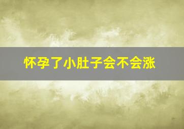 怀孕了小肚子会不会涨