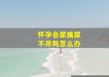 怀孕会尿痛尿不尽吗怎么办