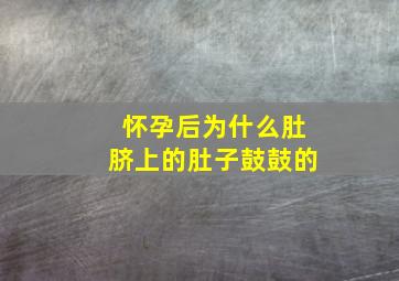 怀孕后为什么肚脐上的肚子鼓鼓的