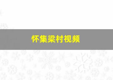 怀集梁村视频