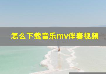 怎么下载音乐mv伴奏视频