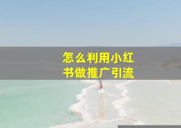 怎么利用小红书做推广引流