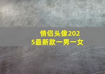 情侣头像2025最新款一男一女