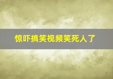 惊吓搞笑视频笑死人了