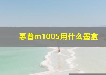 惠普m1005用什么墨盒