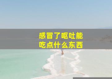 感冒了呕吐能吃点什么东西