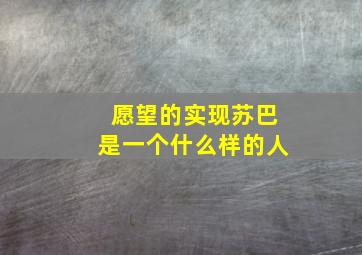 愿望的实现苏巴是一个什么样的人