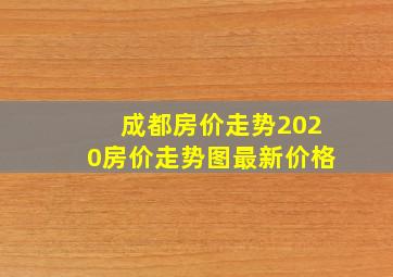 成都房价走势2020房价走势图最新价格