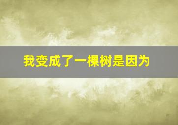 我变成了一棵树是因为