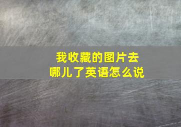 我收藏的图片去哪儿了英语怎么说