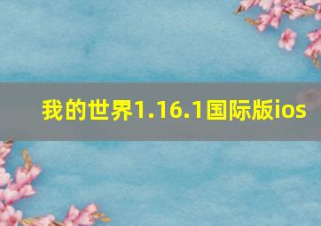 我的世界1.16.1国际版ios