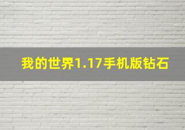 我的世界1.17手机版钻石