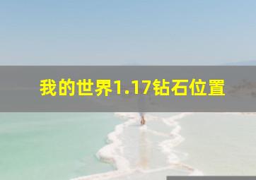 我的世界1.17钻石位置