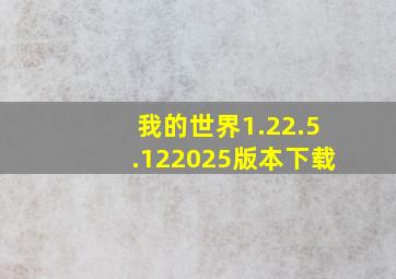 我的世界1.22.5.122025版本下载