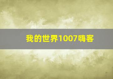 我的世界1007嗨客