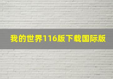 我的世界116版下载国际版