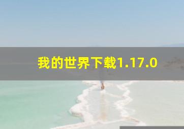 我的世界下载1.17.0