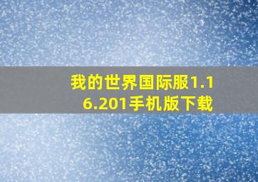 我的世界国际服1.16.201手机版下载