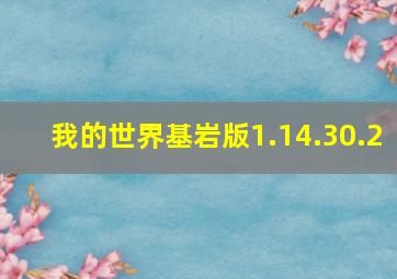 我的世界基岩版1.14.30.2