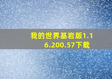 我的世界基岩版1.16.200.57下载