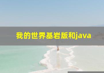 我的世界基岩版和java