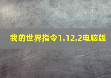 我的世界指令1.12.2电脑版