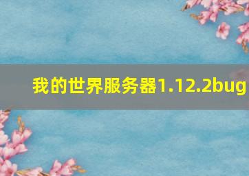 我的世界服务器1.12.2bug