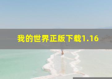 我的世界正版下载1.16