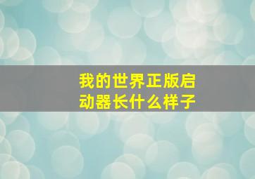 我的世界正版启动器长什么样子