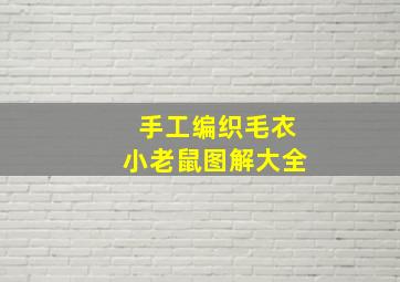 手工编织毛衣小老鼠图解大全