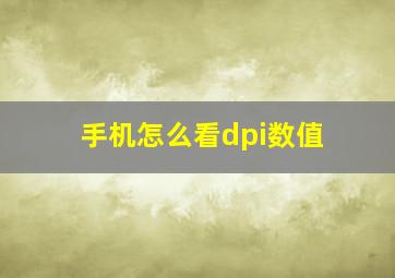 手机怎么看dpi数值