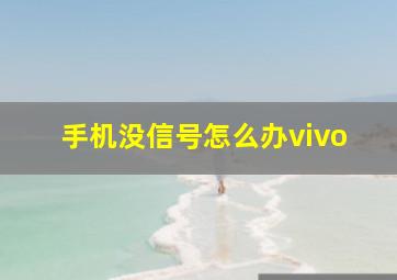 手机没信号怎么办vivo