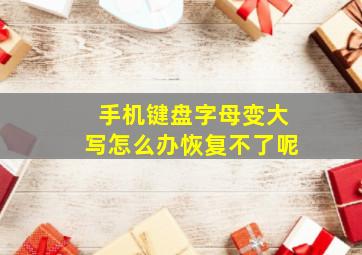 手机键盘字母变大写怎么办恢复不了呢