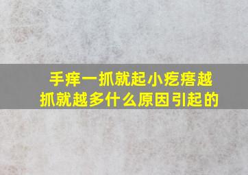 手痒一抓就起小疙瘩越抓就越多什么原因引起的