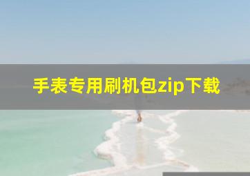 手表专用刷机包zip下载